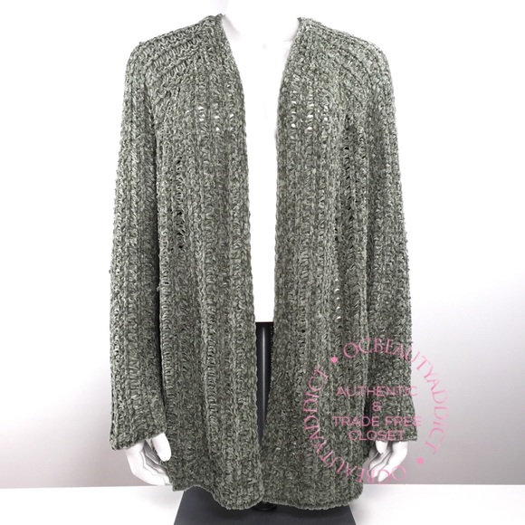 wild fable Sweaters - Wild Fable Seafoam Green Crocheted Cardigan XL